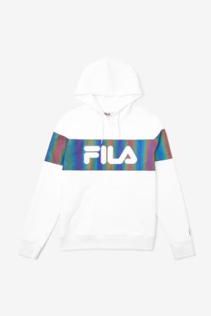 FILA Lando Hoodies White,Mens Clothing | CA.POIKTZ279